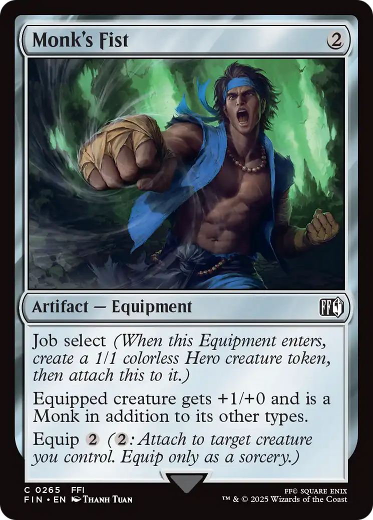 Monk's Fist - Common Artifact — Equipment card from Final Fantasy