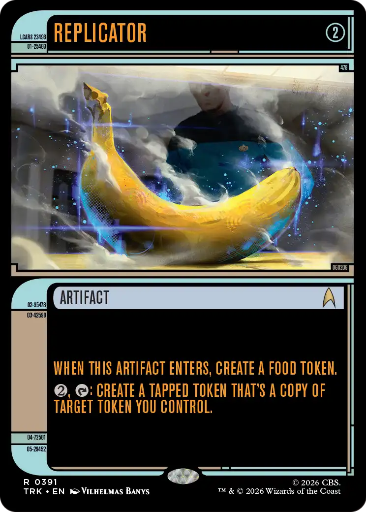 Replicator - Rare Artifact card from Star Trek