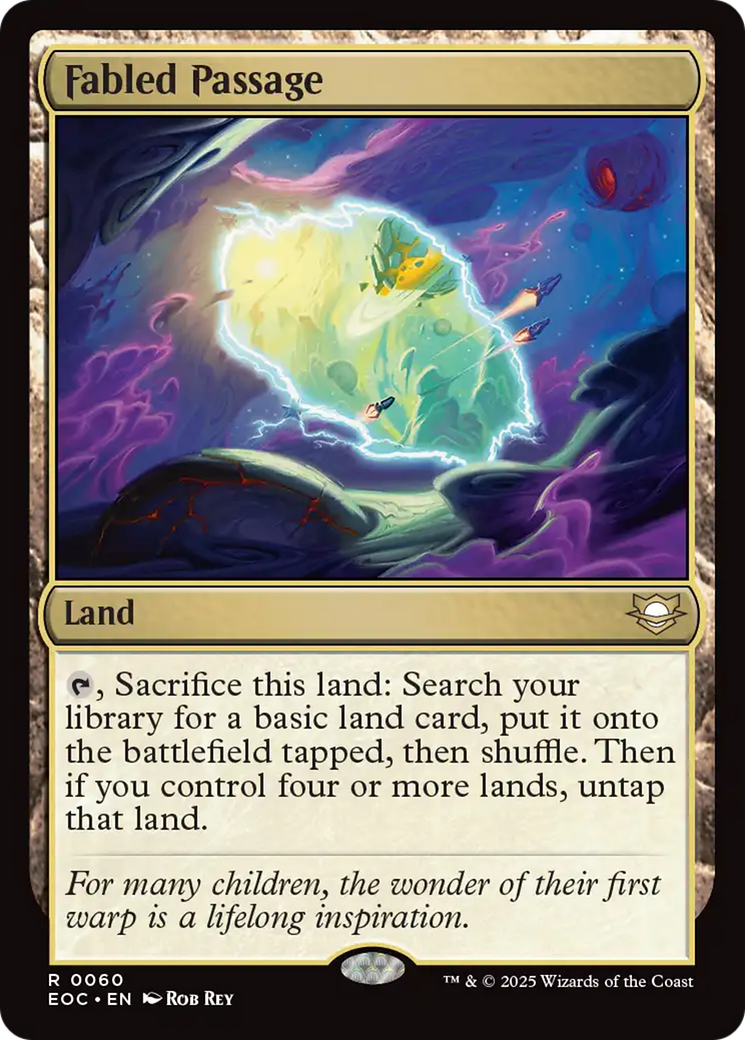 Fabled Passage - Rare Land card from Edge of Eternities Commander