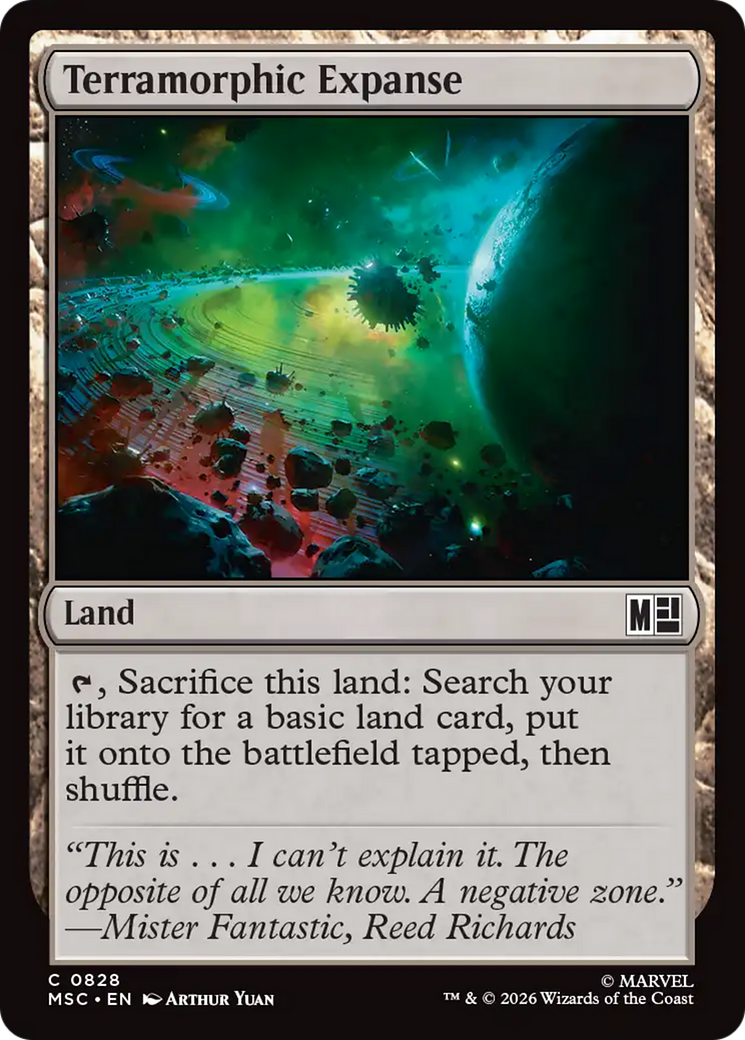 Terramorphic Expanse - Common Land card from Marvel Super Heroes Commander
