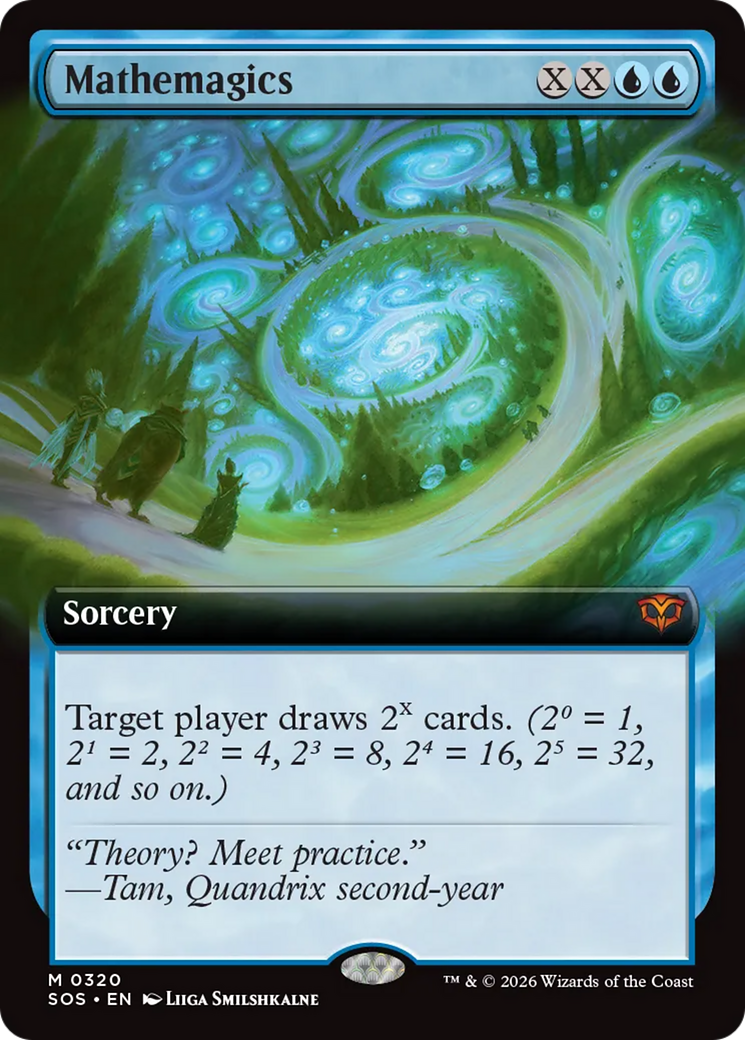 Mathemagics - Mythic Sorcery card from Secrets of Strixhaven