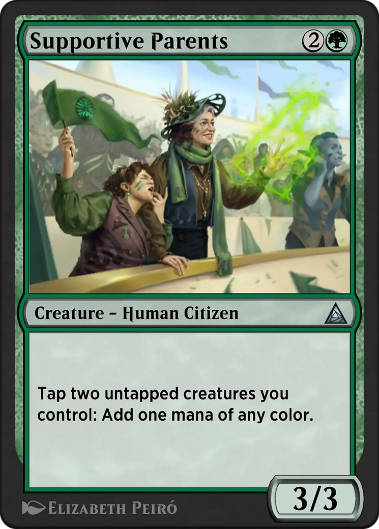 Supportive Parents - Uncommon Creature — Human Citizen card from Through the Omenpaths