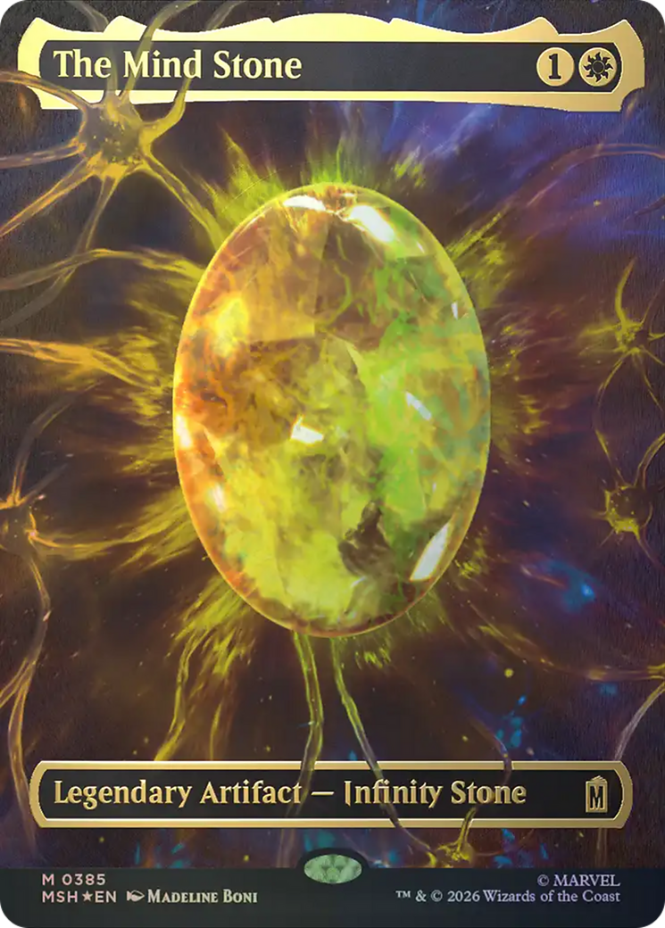 The Mind Stone - Mythic Legendary Artifact — Infinity Stone card from Marvel Super Heroes