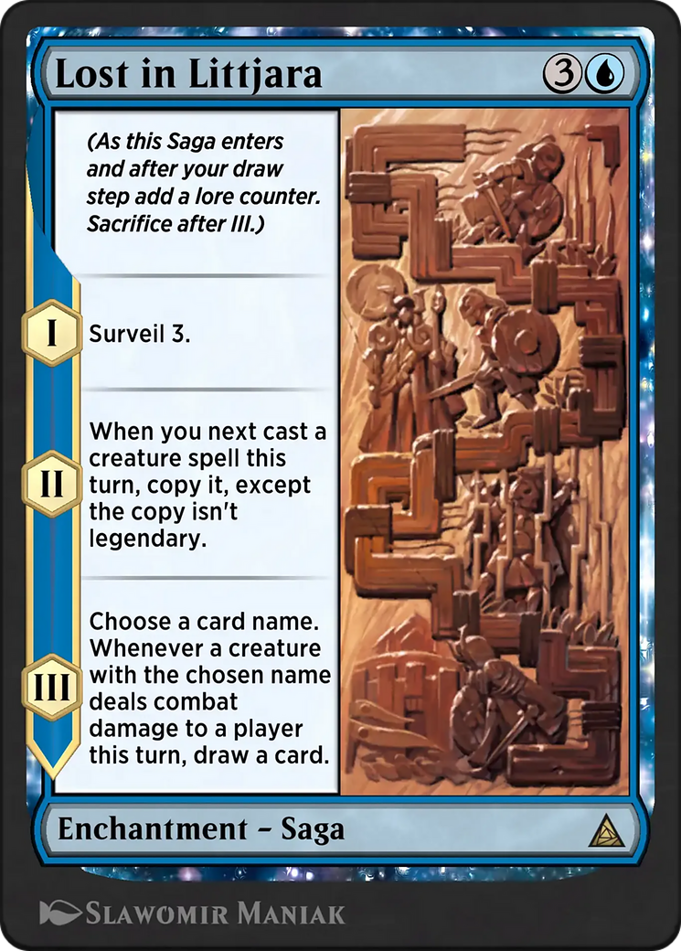 The Clone Saga - Rare Enchantment — Saga card from Through the Omenpaths