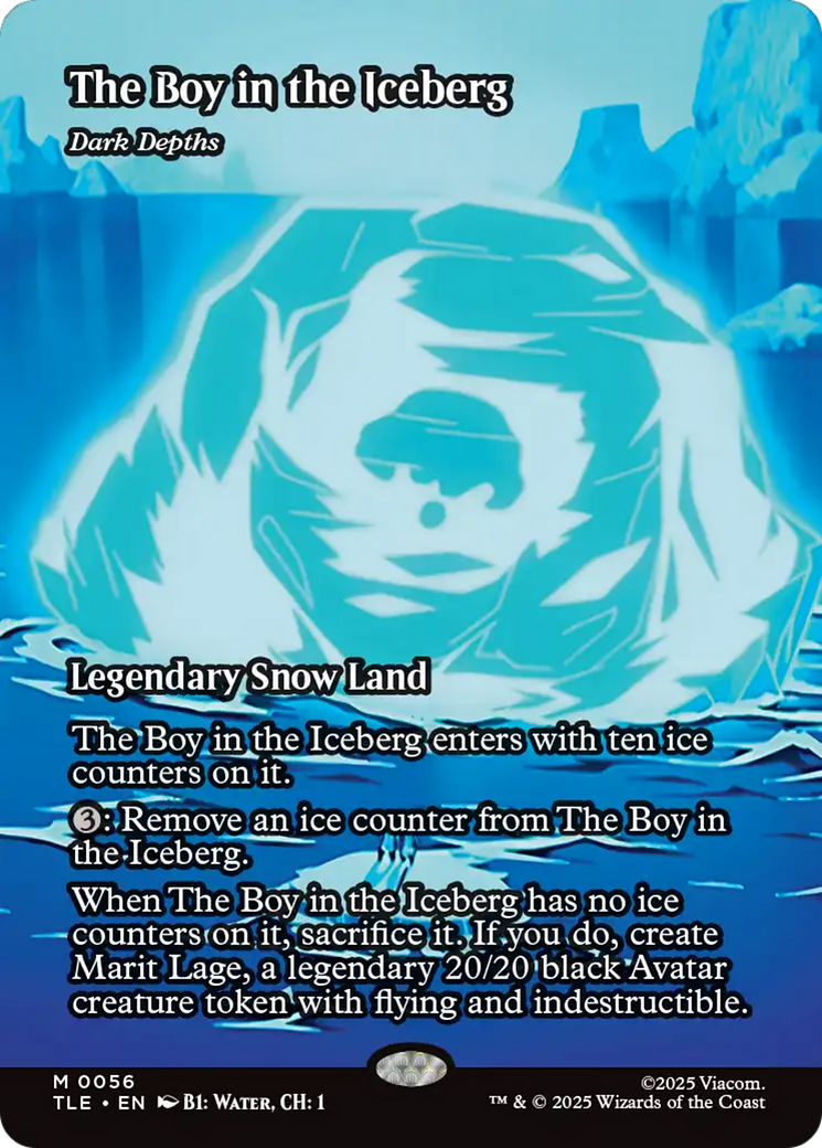 Dark Depths - Mythic Legendary Snow Land card from Avatar: The Last Airbender Eternal