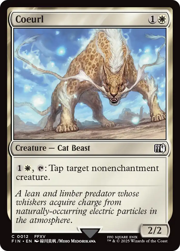 Coeurl - Common Creature — Cat Beast card from Final Fantasy