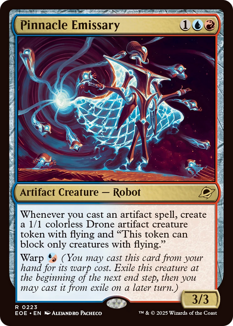 Pinnacle Emissary - Rare Artifact Creature — Robot card from Edge of Eternities