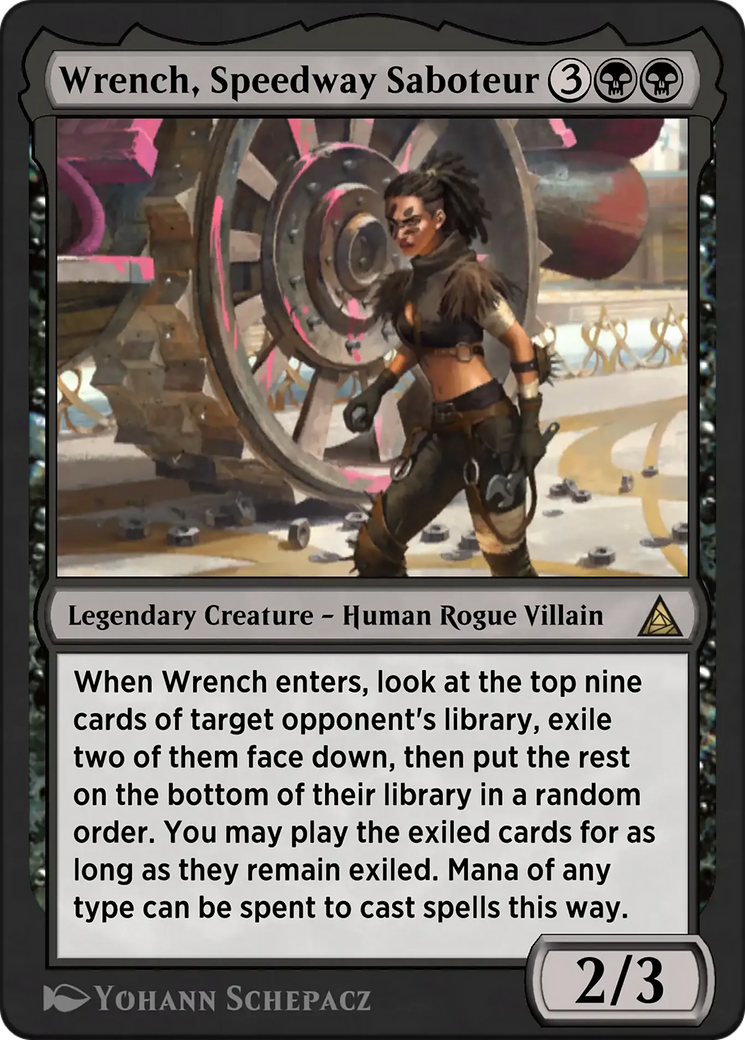 Black Cat, Cunning Thief - Rare Legendary Creature — Human Rogue Villain card from Through the Omenpaths