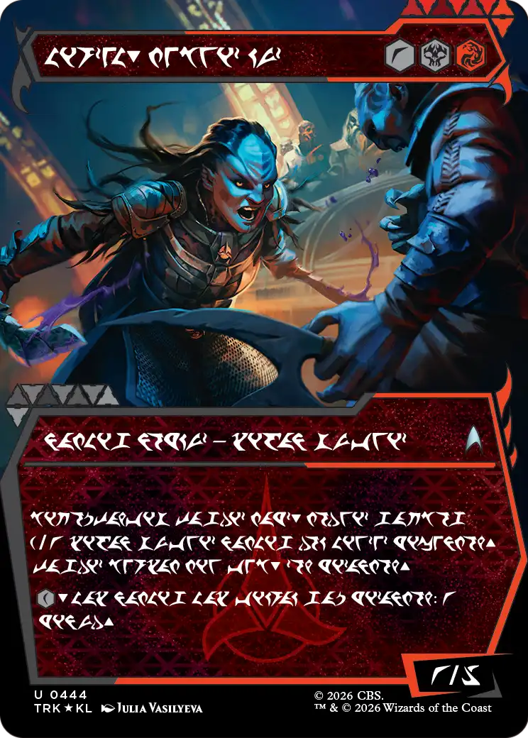 L'Rell, Fierce Visionary - Uncommon Legendary Creature — Klingon Warrior card from Star Trek