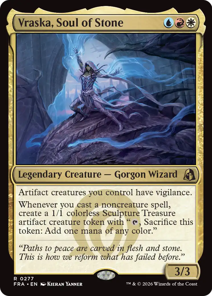 Vraska, Soul of Stone - Rare Legendary Creature — Gorgon Wizard card from Reality Fracture