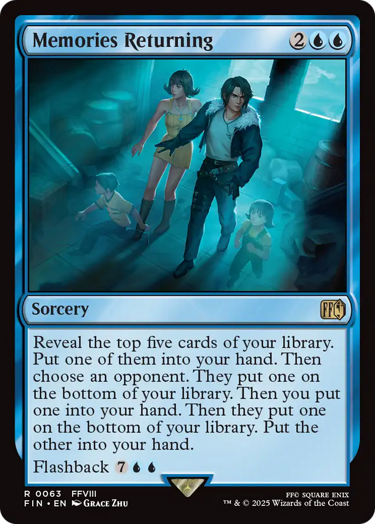 Memories Returning - Rare Sorcery card from Final Fantasy
