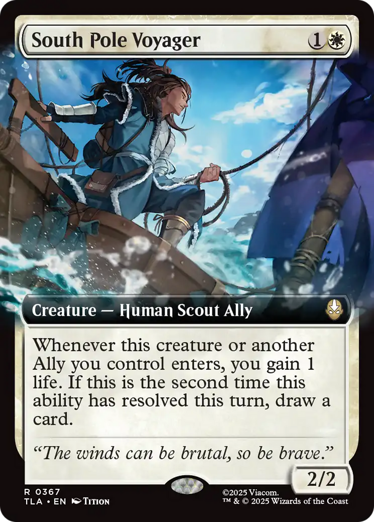 South Pole Voyager - Rare Creature — Human Scout Ally card from Avatar: The Last Airbender