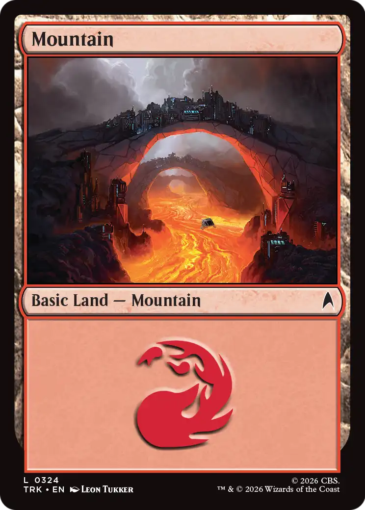 Mountain - Common Basic Land — Mountain card from Star Trek