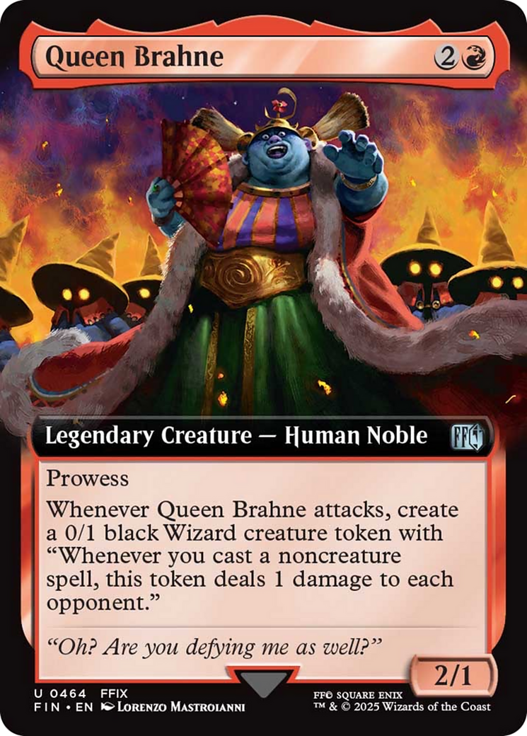 Queen Brahne - Uncommon Legendary Creature — Human Noble card from Final Fantasy