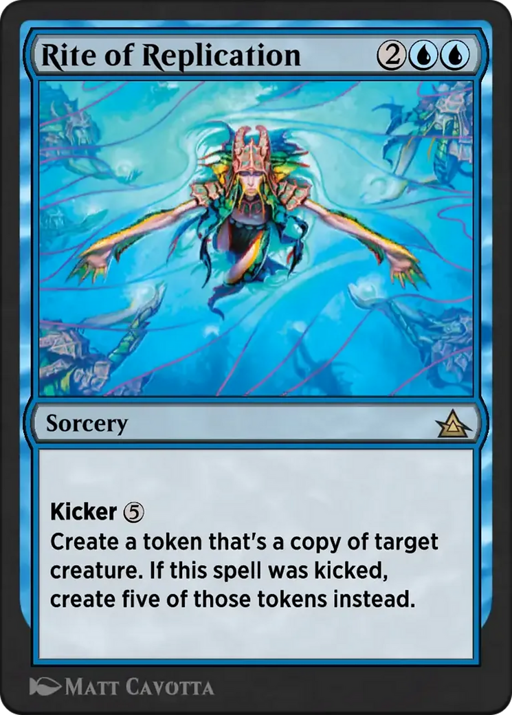 Rite of Replication - Rare Sorcery card from Through the Omenpaths Bonus Sheet