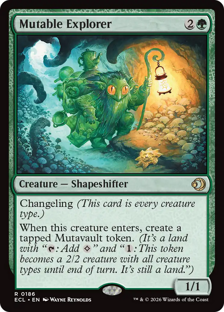 Mutable Explorer - Rare Creature — Shapeshifter card from Lorwyn Eclipsed