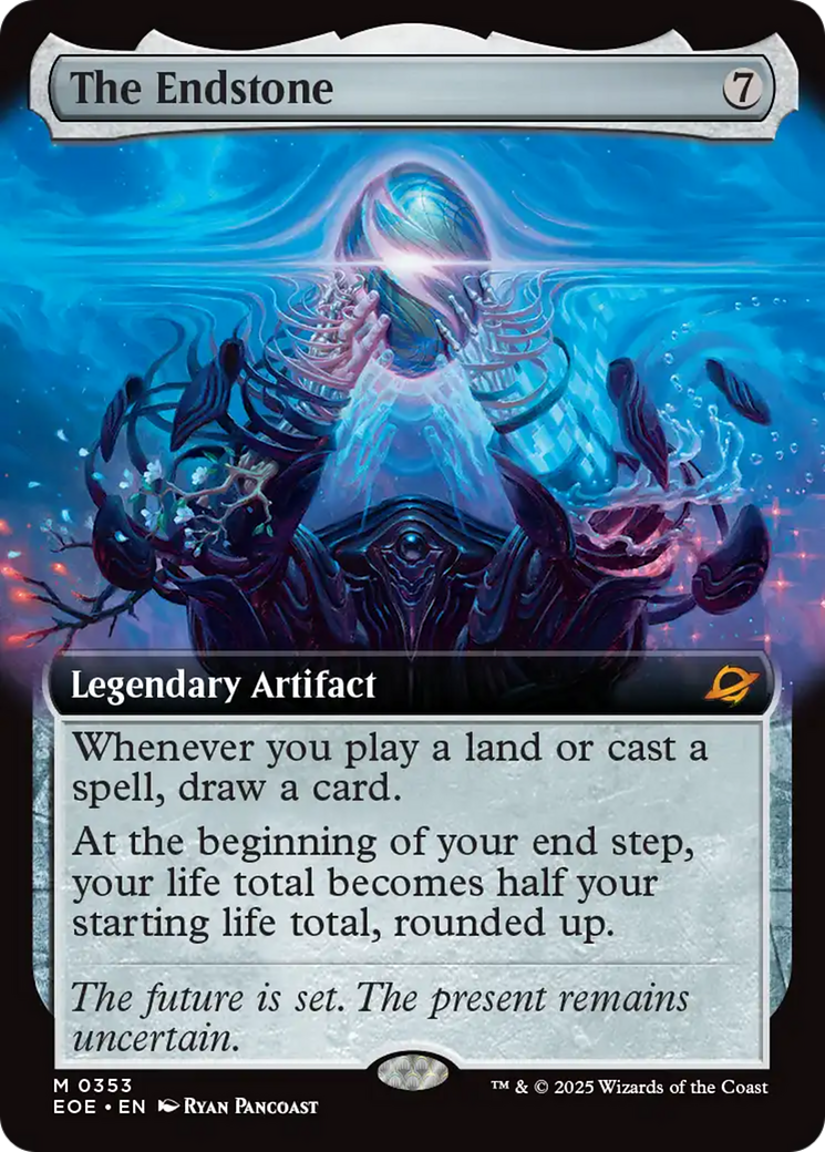 The Endstone - Mythic Legendary Artifact card from Edge of Eternities