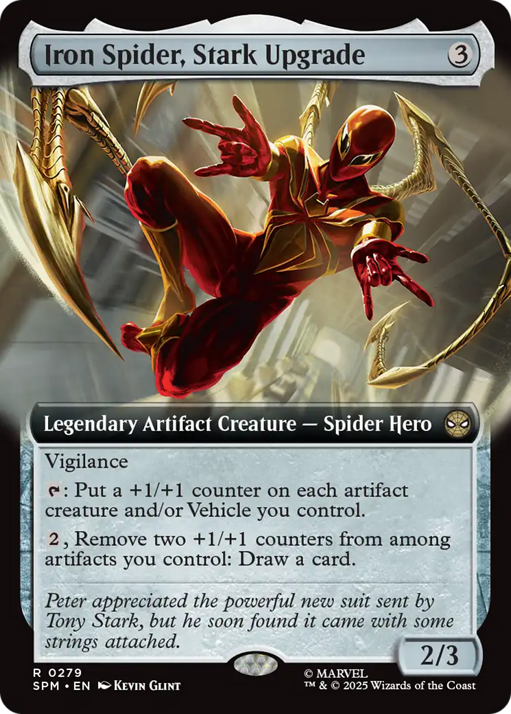 Iron Spider, Stark Upgrade - Rare Legendary Artifact Creature — Spider Hero card from Marvel's Spider-Man