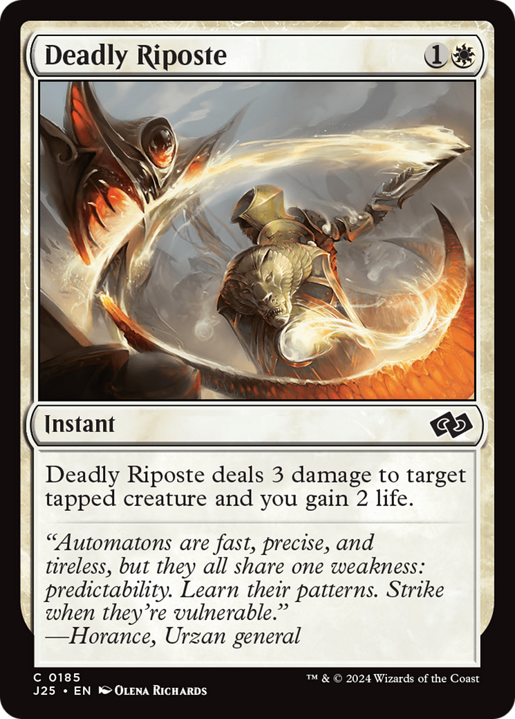 Deadly Riposte - Common Instant card from Foundations Jumpstart