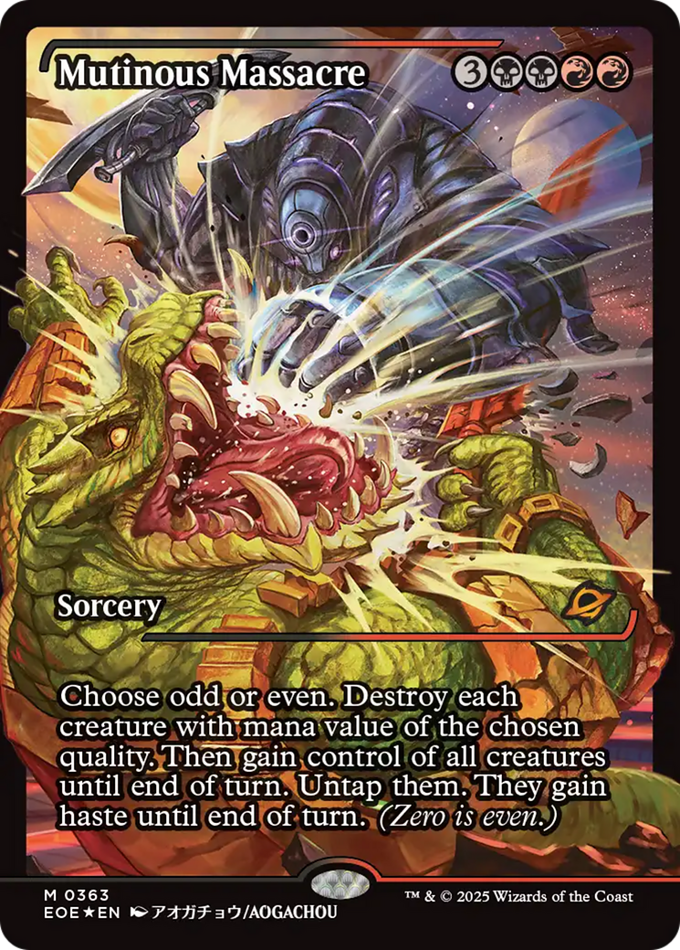 Mutinous Massacre - Mythic Sorcery card from Edge of Eternities