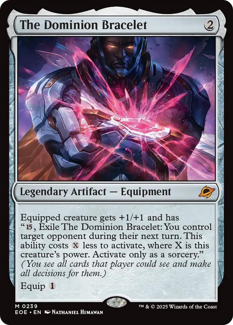 The Dominion Bracelet - Mythic Legendary Artifact — Equipment card from Edge of Eternities