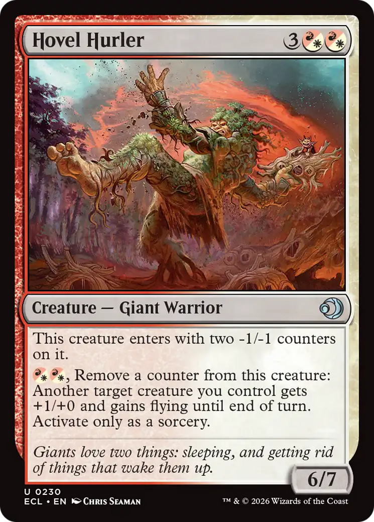 Hovel Hurler - Uncommon Creature — Giant Warrior card from Lorwyn Eclipsed