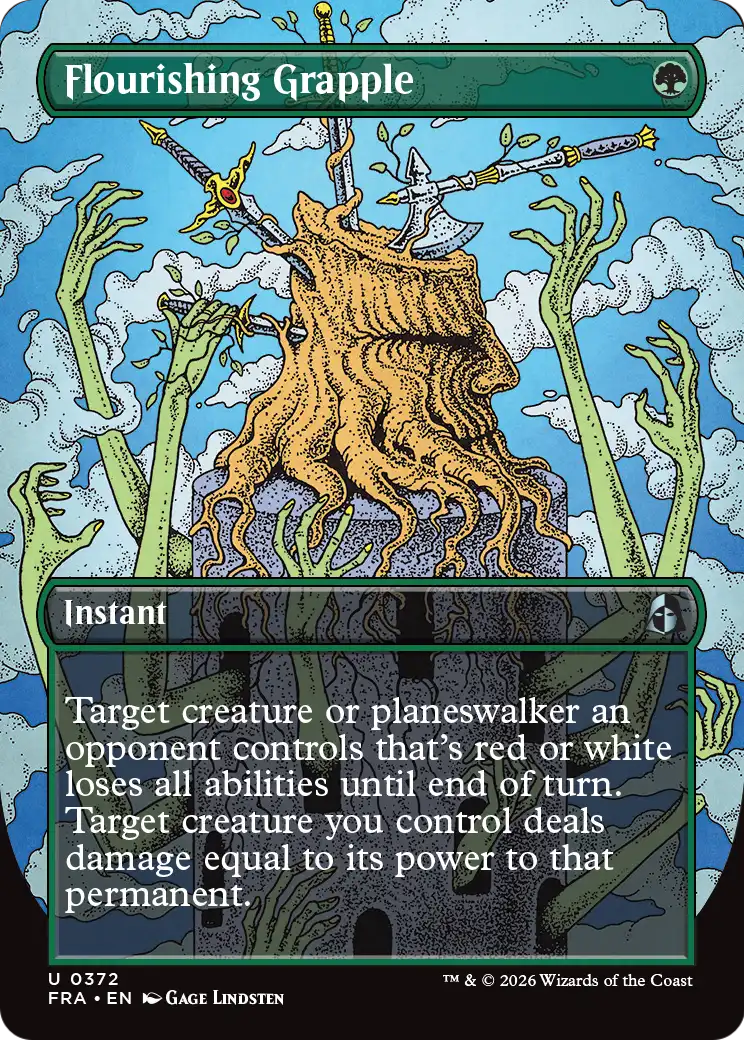 Flourishing Grapple - Uncommon Instant card from Reality Fracture