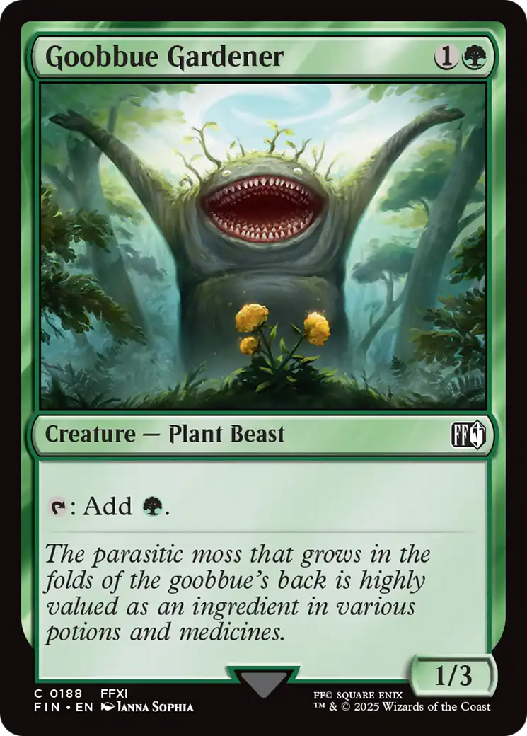 Goobbue Gardener - Common Creature — Plant Beast card from Final Fantasy