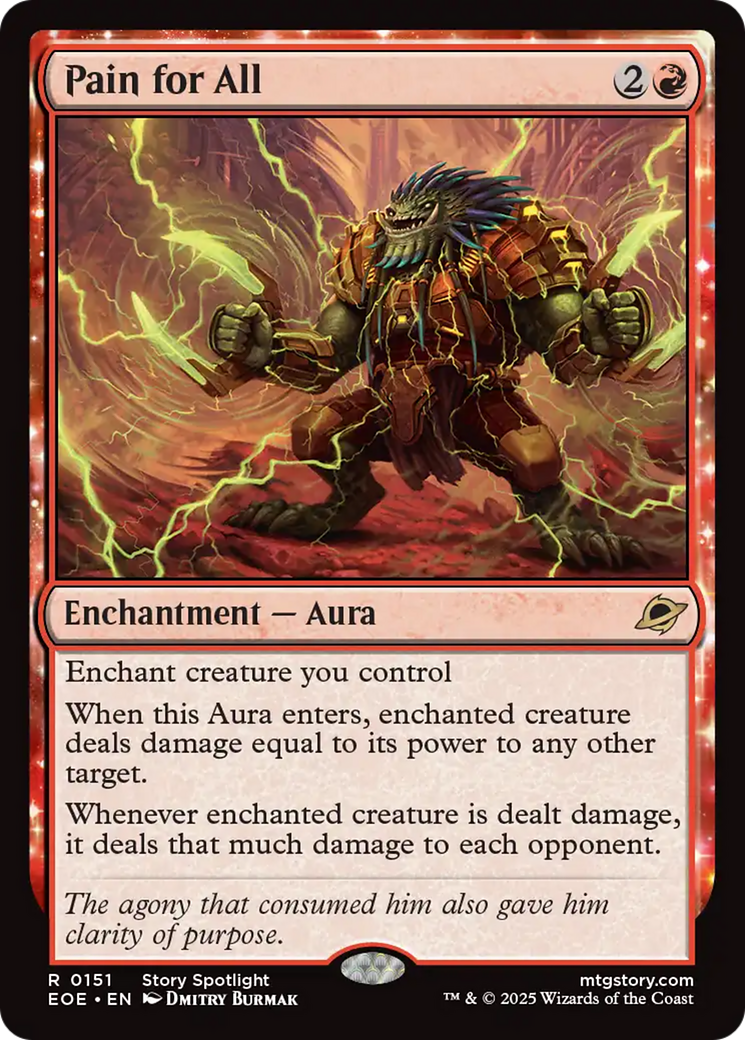 Pain for All - Rare Enchantment — Aura card from Edge of Eternities
