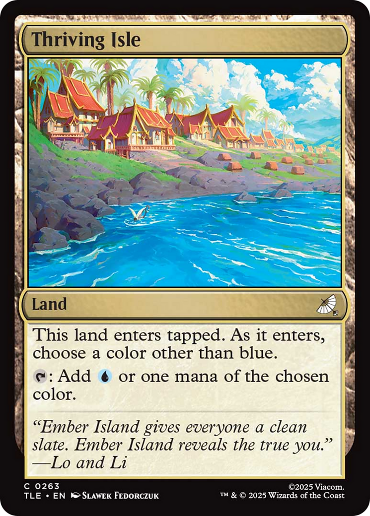 Thriving Isle - Common Land card from Avatar: The Last Airbender Eternal