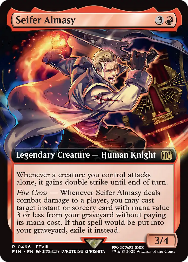 Seifer Almasy - Rare Legendary Creature — Human Knight card from Final Fantasy