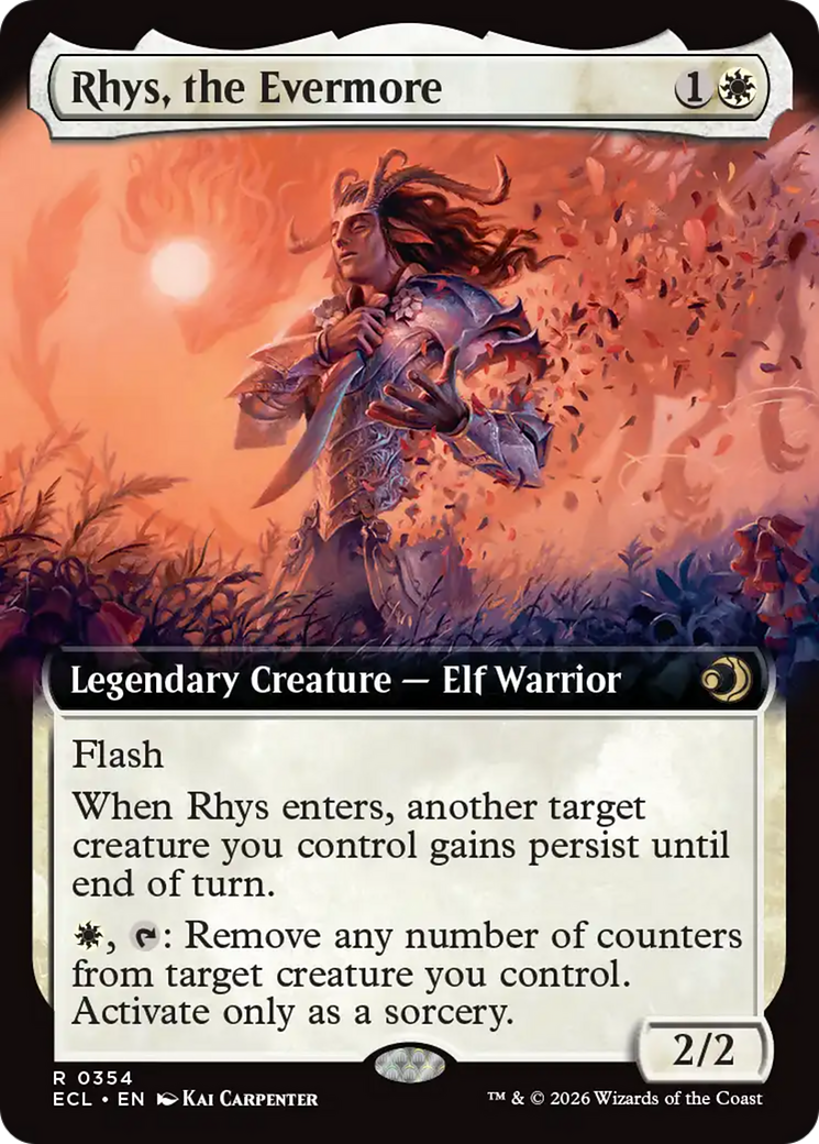 Rhys, the Evermore - Rare Legendary Creature — Elf Warrior card from Lorwyn Eclipsed