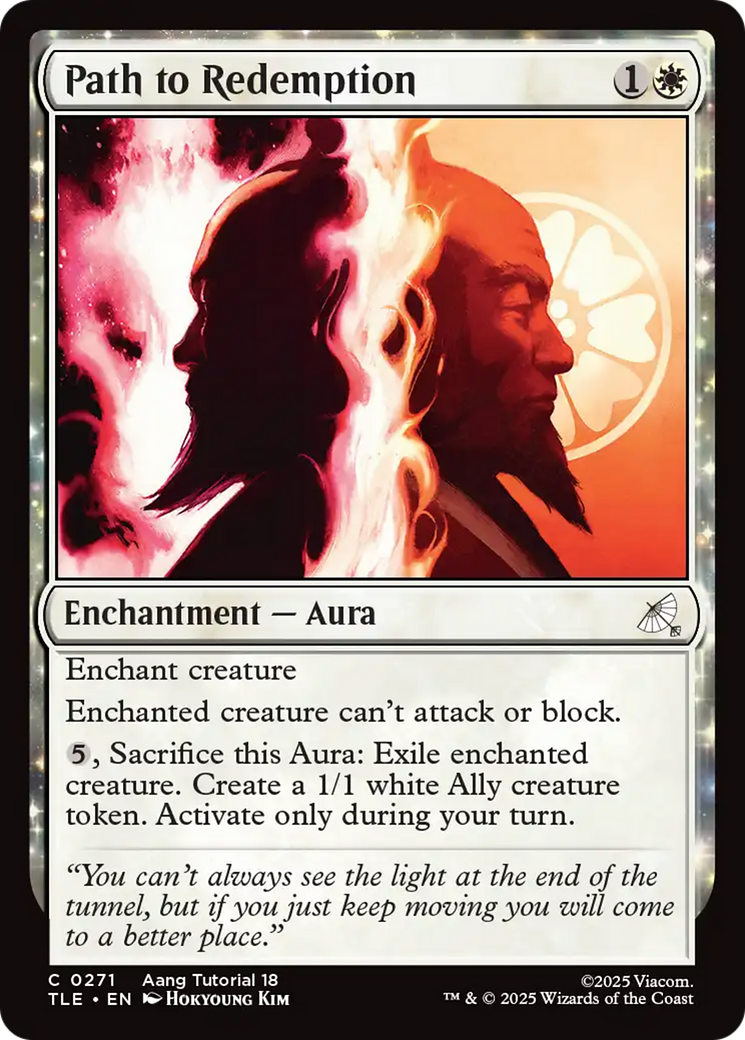 Path to Redemption - Common Enchantment — Aura card from Avatar: The Last Airbender Eternal