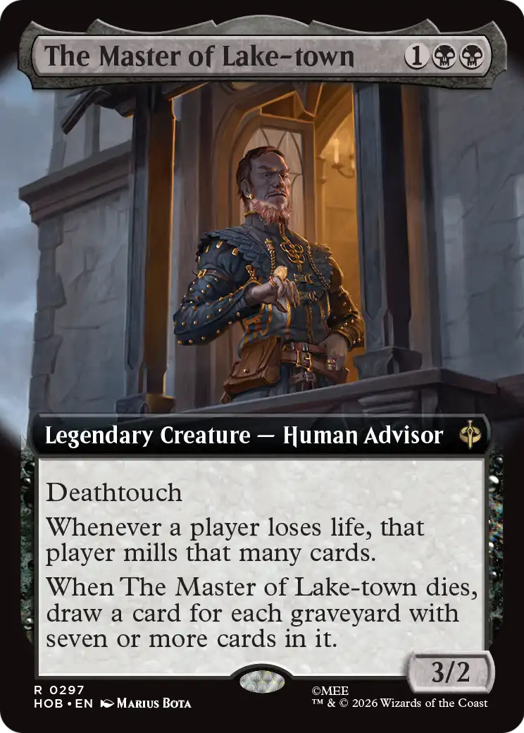 The Master of Lake-town - Rare Legendary Creature — Human Advisor card from The Hobbit