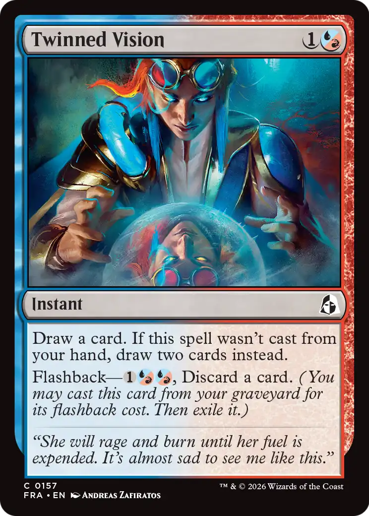 Twinned Vision - Common Instant card from Reality Fracture