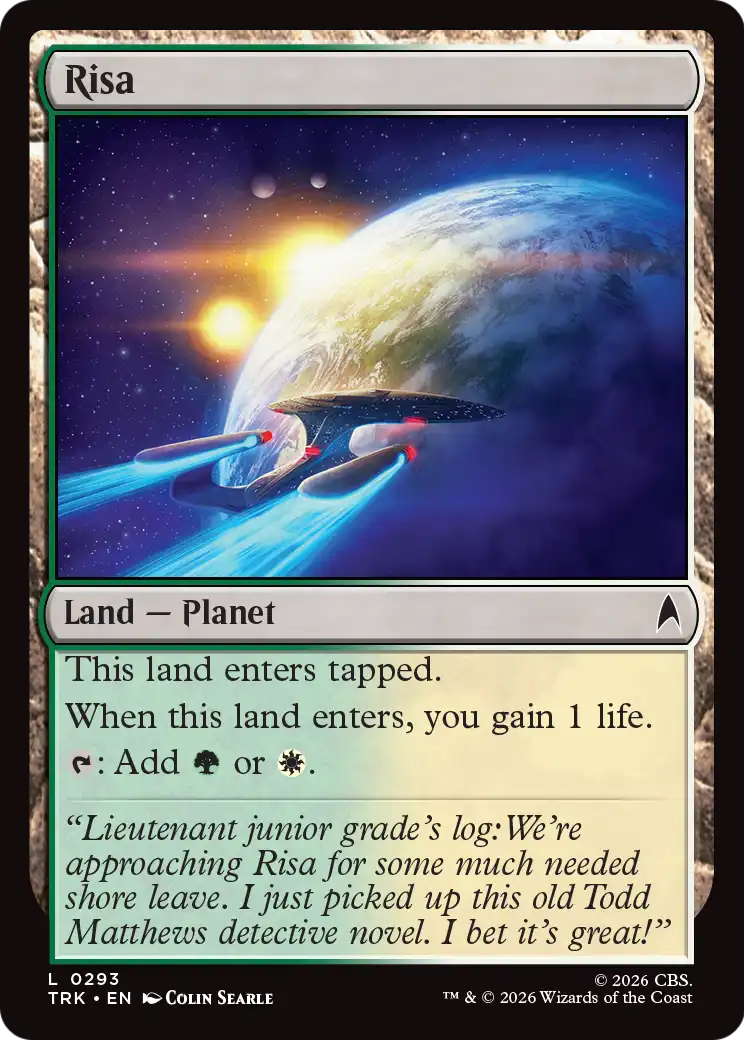 Risa - Common Land — Planet card from Star Trek