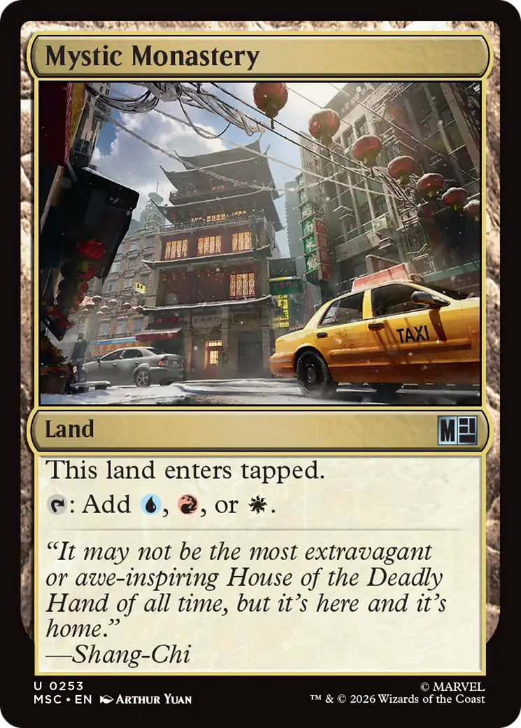 Mystic Monastery - Uncommon Land card from Marvel Super Heroes Commander