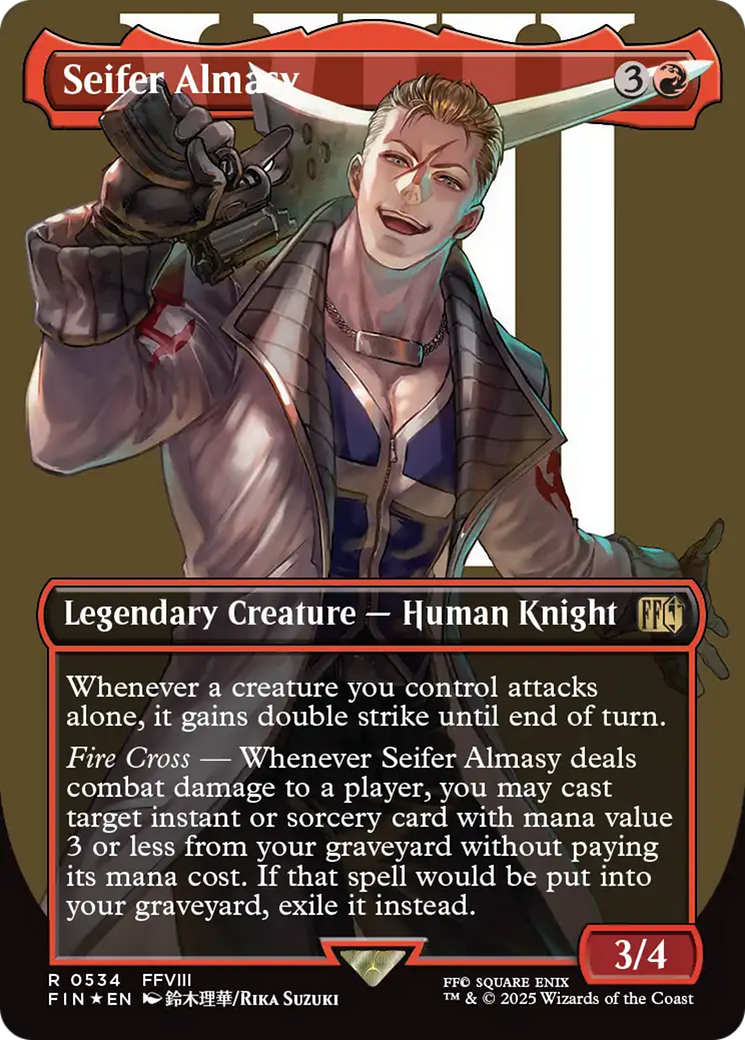 Seifer Almasy - Rare Legendary Creature — Human Knight card from Final Fantasy