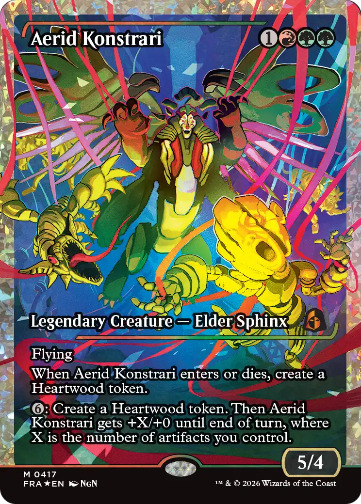 Aerid Konstrari - Mythic Legendary Creature — Elder Sphinx card from Reality Fracture