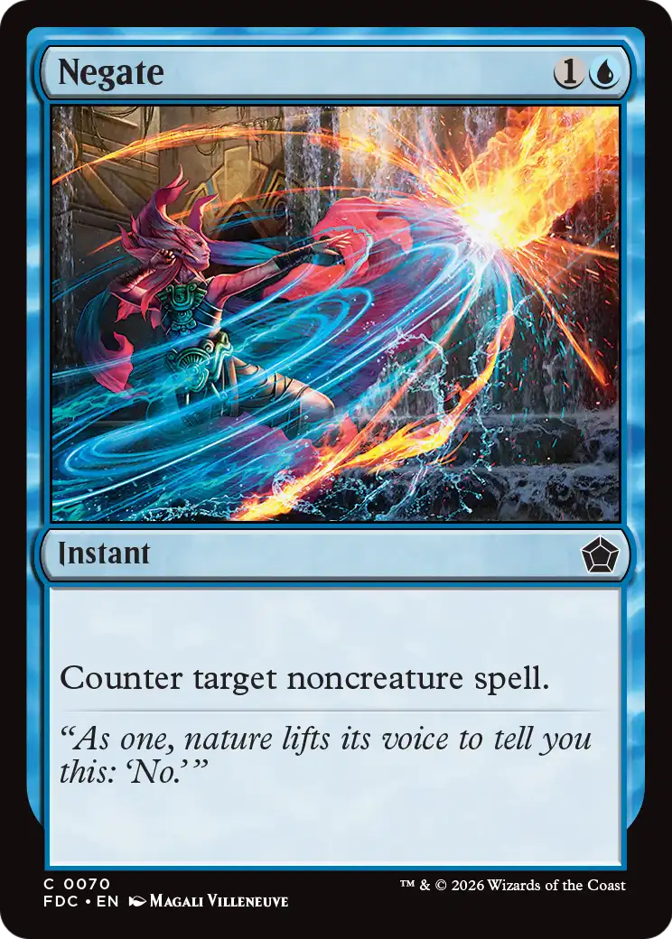 Negate - Common Instant card from Foundations Commander