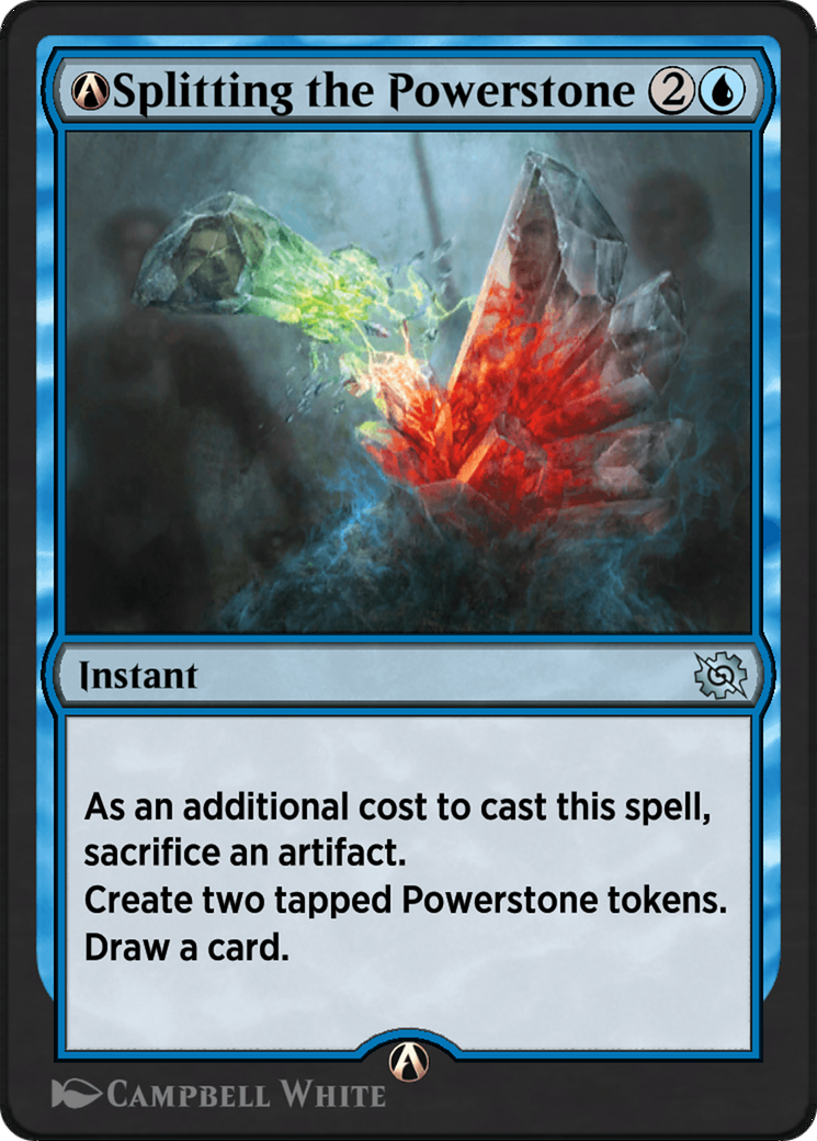 A-Splitting the Powerstone - Uncommon Instant card from The Brothers' War
