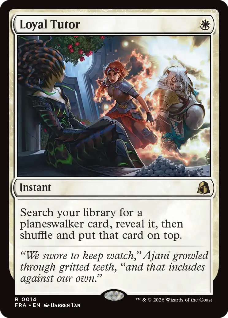 Loyal Tutor - Rare Instant card from Reality Fracture