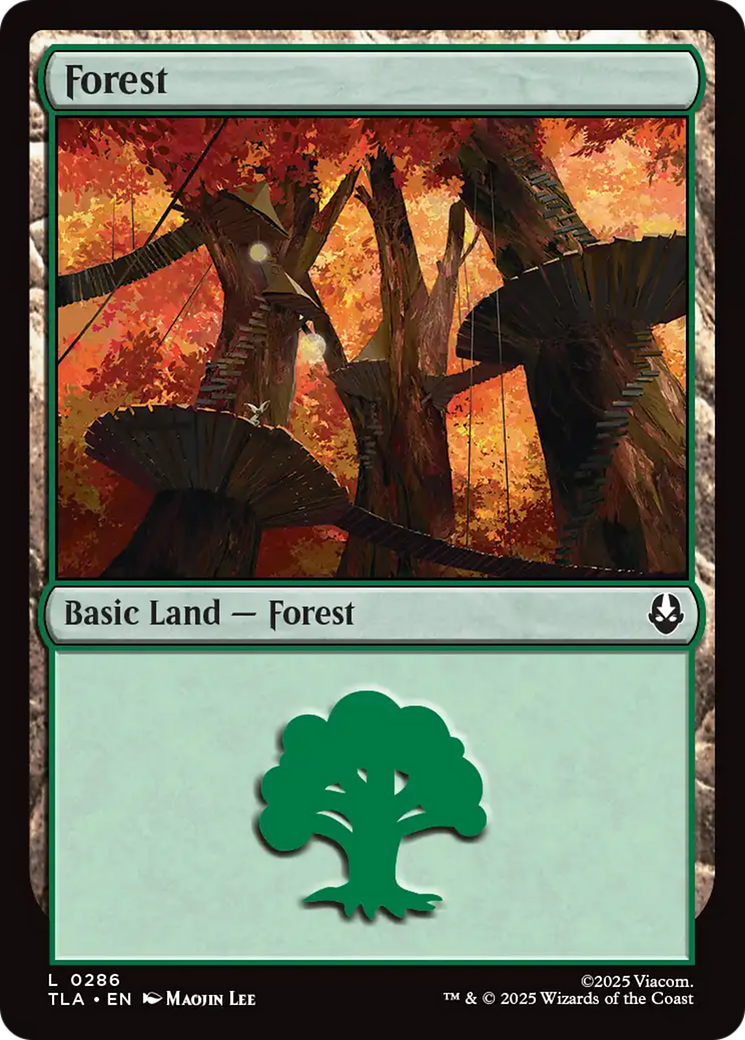 Forest - Common Basic Land — Forest card from Avatar: The Last Airbender