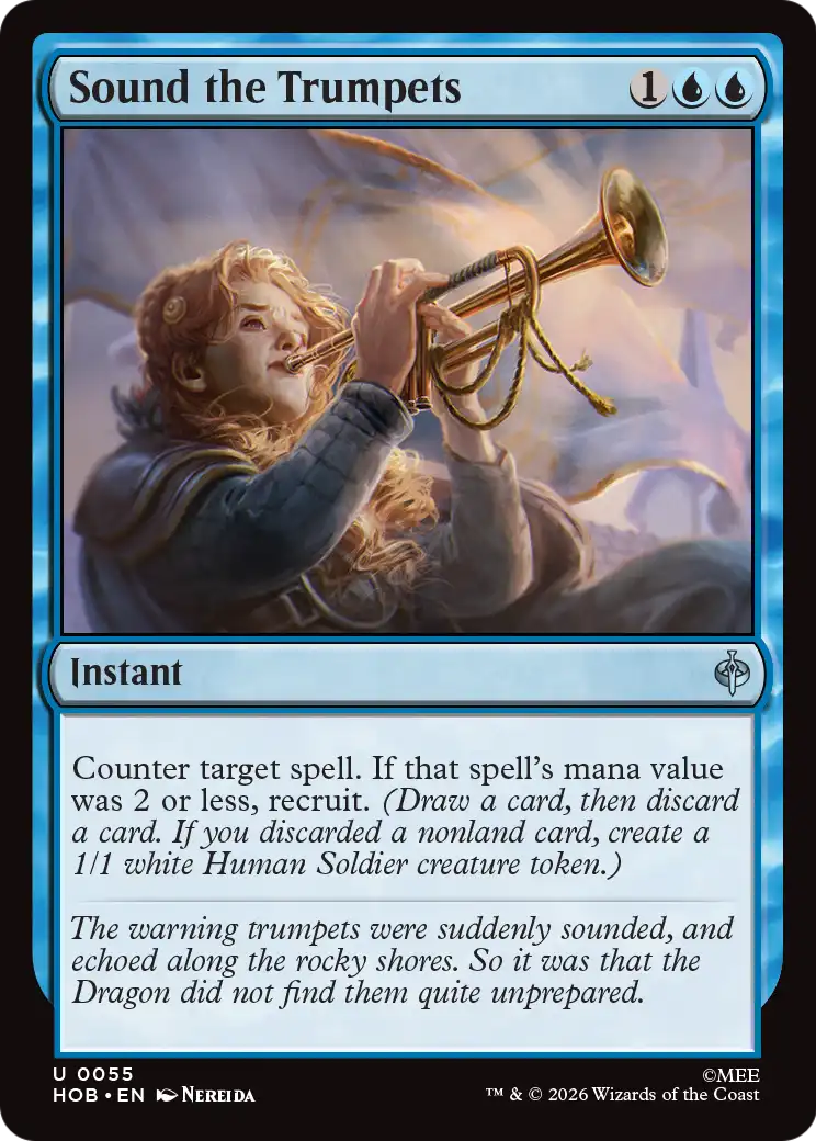 Sound the Trumpets - Uncommon Instant card from The Hobbit