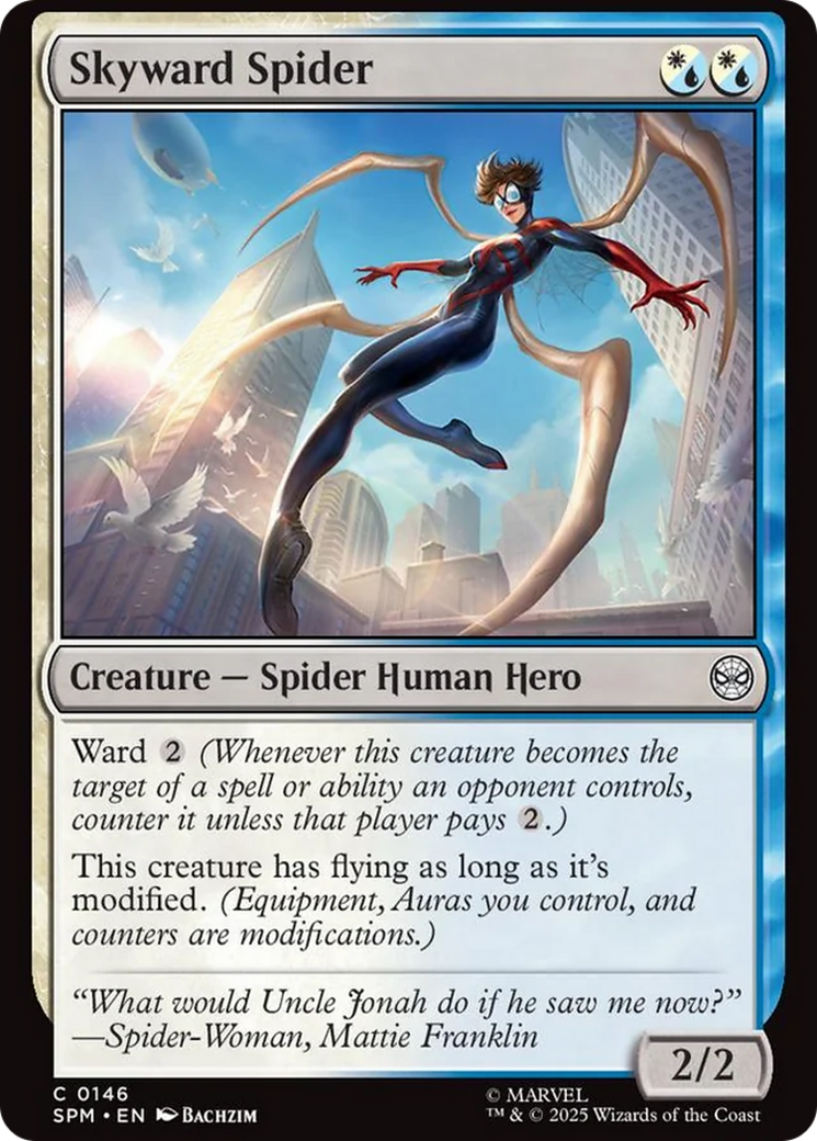 Skyward Spider - Common Creature — Spider Human Hero card from Marvel's Spider-Man