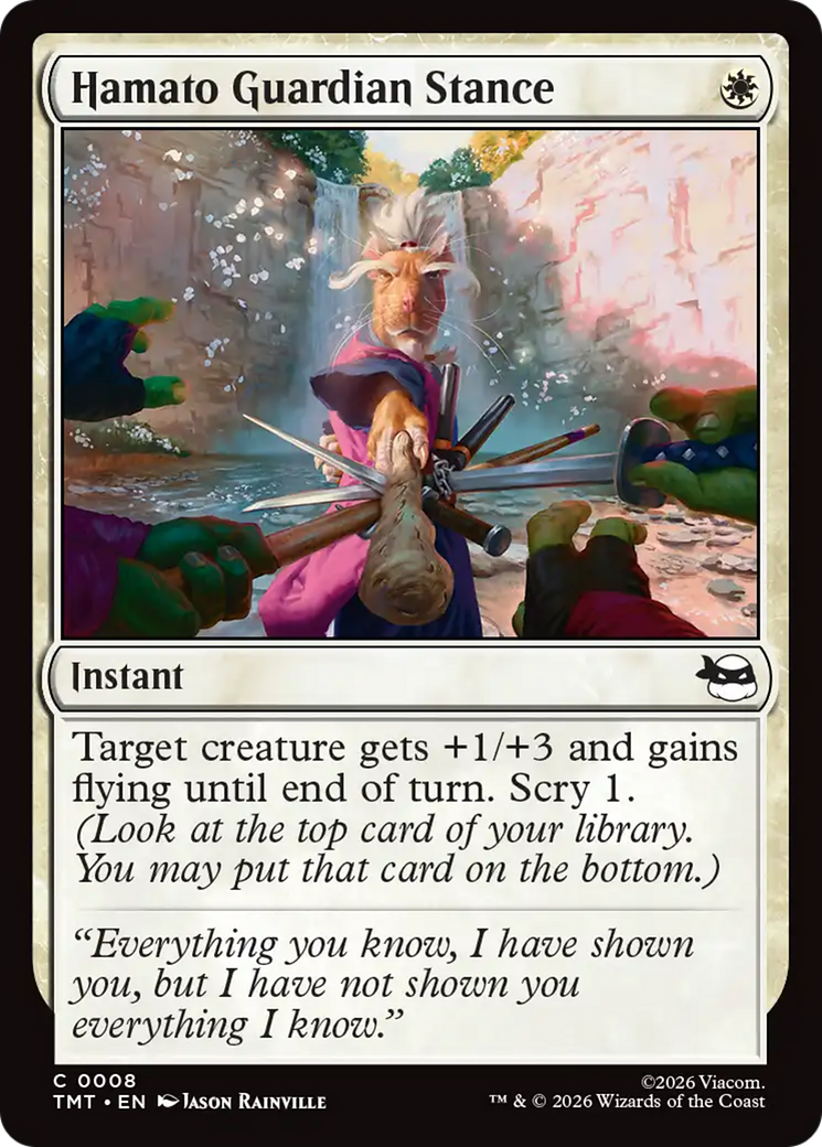 Hamato Guardian Stance - Common Instant card from Teenage Mutant Ninja Turtles