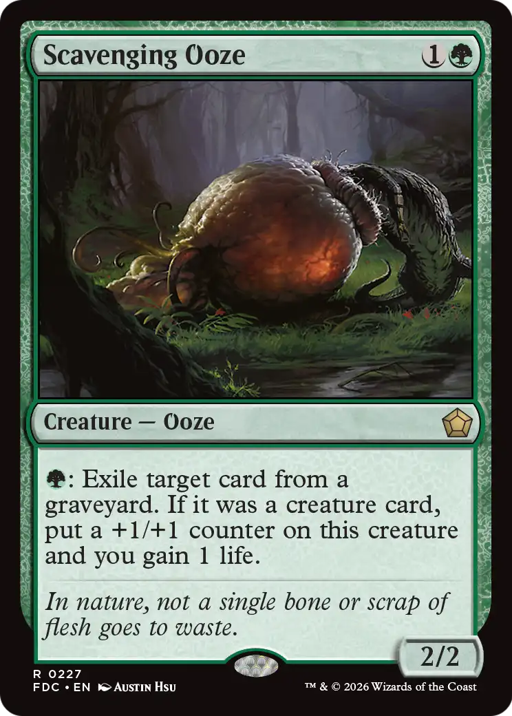Scavenging Ooze - Rare Creature — Ooze card from Foundations Commander