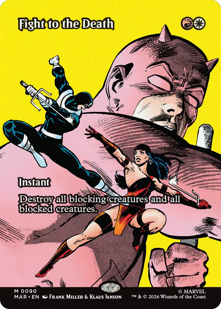 Fight to the Death - Mythic Instant card from Marvel Universe