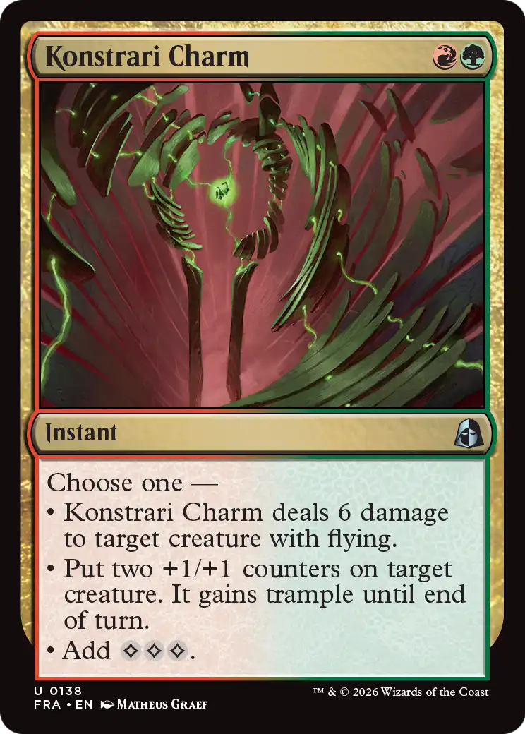 Konstrari Charm - Uncommon Instant card from Reality Fracture