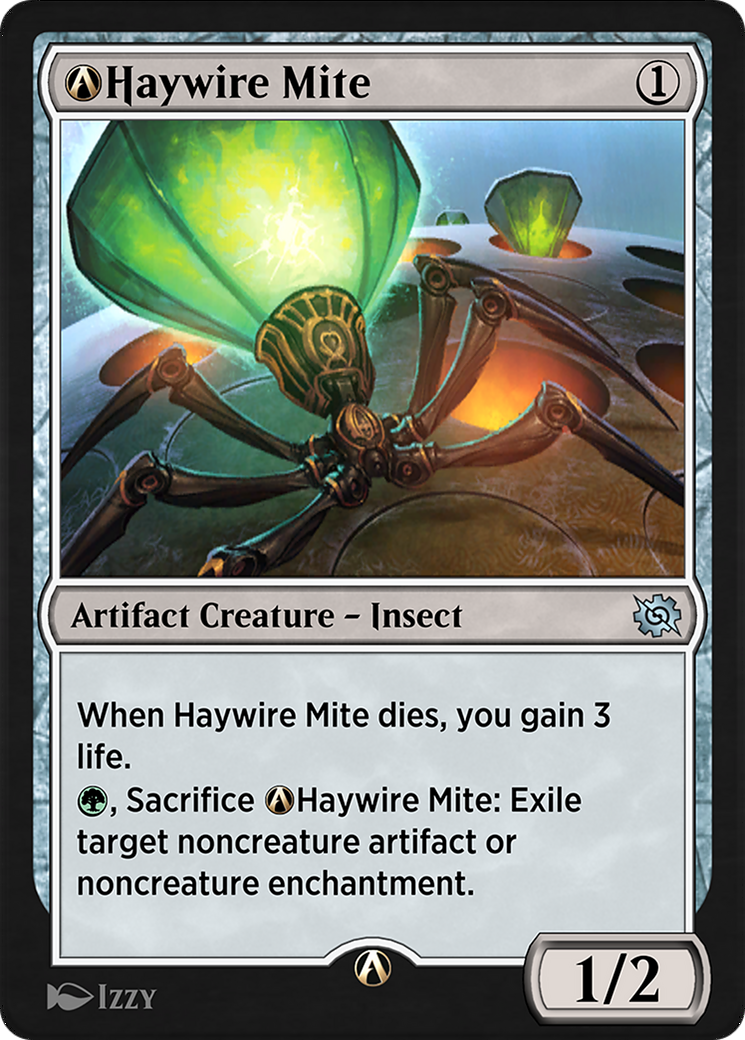 A-Haywire Mite - Uncommon Artifact Creature — Insect card from The Brothers' War
